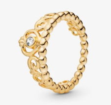 Genuine Pandora Shine Princess Tiara Crown Ring Size 6 - $69.95