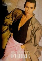 1986 Gianfranco Ferre 5-pg Herb Ritts Vintage Fashion Print Ad 1980s - £8.76 GBP