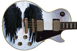 Guitar Skin Axe Wrap Re-skin - Black Wings 736 - $32.66+