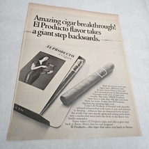 El Producto Cigar Vintage Print Ad 1968 Cigar and Package with Woman wit... - £6.17 GBP