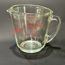 Fire King 2 Cup Glass Measuring Cup 498 Anchor Hocking D Handle USA Vintage - $9.64