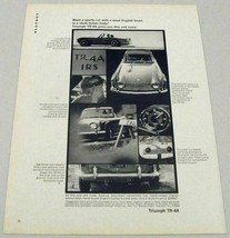 1966 Print Ad Triumph TR-4A Convertible Sports Car Club of America Champion - $8.95
