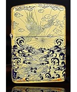 Gorgeous Engraved Brass Armor Multisided Filling The Sea Zippo - €123,30 EUR