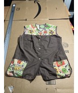 Vintage Women’s 60s Patchwork Smock Vest Top Xl/XLL - $9.90