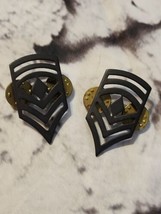 Vintage Military US Army Pins First Sergeant Rank Lapel Pins Lot Of 2 - £7.43 GBP