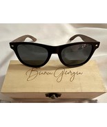 Bianca Georgia Que Sera Sera Sunglasses Wood Temples Unisex - $951.02 MXN