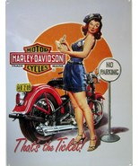 Harley Davidson &quot;Ticket Babe&quot; Metal Sign - £23.50 GBP