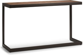 Simplihome Erina Solid Wood And Metal 52 Inch Wide Modern Industrial Console - £207.85 GBP