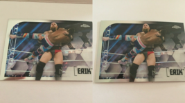 2020 Topps Chrome WWE Erik Refractor Base &amp; Refractor Trading Cards - £2.98 GBP