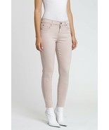 Pistola Audrey Mid Rise Skinny Jean Vintage Rose Pink Ankle Raw Hem Deni... - $48.50