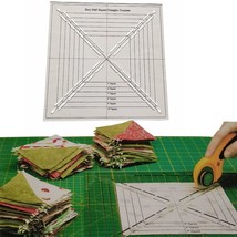 Easy Half-Square Triangles Template Ruler For Sewing Quilting - £43.19 GBP