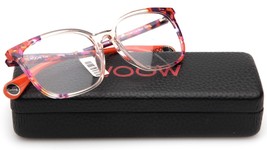 New Woow Going Out 2 Col 3064 Peach Transparent Eyeglasses 55-17-140mm B42mm - £143.24 GBP