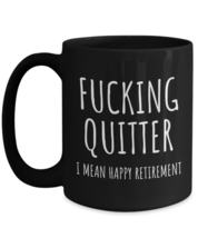 Funny Retirement Gift Fu@king Quitter Retiring Mug Happy Retirement Cup ... - £19.46 GBP