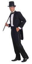 Vintage Hollywood Tuxedo Tailcoat Formal Halloween Costume Adult Size Standard - £46.74 GBP