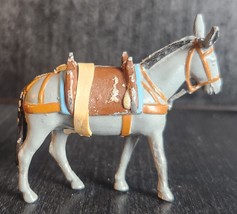 LEAD ARTILLERY PACK MULE DONKEY VINTAGE 1960s TOY SOLDIER HOLLOW CAST PA... - $11.65