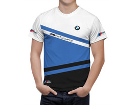 BMW Fan T-Shirt Motorsports Car Racing Sports Top Gift New Fashion BMW  Shirt - $31.99