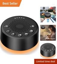25 Soothing Sounds White Noise Machine with Night Light - Travel-Friendl... - $60.34