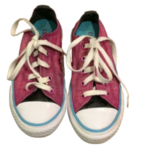 Converse Pink Double Tongue Oxford Sneakers Girls Size Junior 12 - $15.00