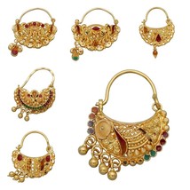 bis 916 seal sparkling gold nose pin for Indian women jewelry new hot best sale - $163.94+