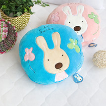 [Sugar Rabbit - Round Blue] Blanket Pillow Cushion / Travel Pillow Blanket (2... - £27.96 GBP