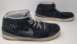 NIKE 6.0 MAVRK MID 2 Black Men Size 12 386611 004 SB SUEDE SNEAKERS Shoes - $48.50