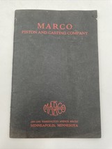 Marco Piston &amp; Casting Co Minneapolis MN 1918 Auto Parts Manual Book Cat... - $18.95