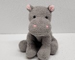 Russ Berrie Luv Pets Hippo Hoopla Mini Gray Beanbag Plush 5&quot; Stuffed Animal - £31.53 GBP
