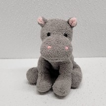 Russ Berrie Luv Pets Hippo Hoopla Mini Gray Beanbag Plush 5&quot; Stuffed Animal - £31.48 GBP