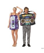 Mix Tape Boom Box Couples Adult Costume Retro 80&#39;s Music Halloween GC10119 - £80.17 GBP