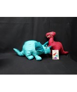 Rare 2 Vintage 1987 Potpourri Press Blankies Dinosaurs Plush Nylon Orig.... - €51,85 EUR