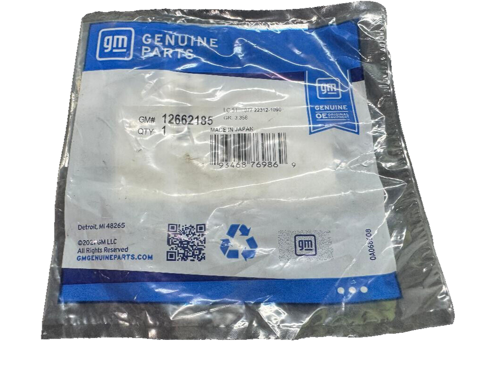 GENUINE OEM GM TURBOCHARGER RETURN TUBE GASKET SEAL P/N 12662185 OEM NEW - $8.90