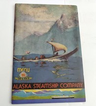 Vintage 1951 Alaska Steamship Company Dinner Menu with envelope. - £19.41 GBP