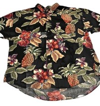 Vintage Chaps Ralph Lauren Shirt Men Extra Large Floral Hawaiian Short Sleeve - £14.52 GBP