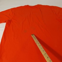 Carhartt T-Shirt Men's L Cotton Short Sleeve Pocket Logo Workwear Orange K87 ORG image 5