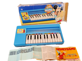 Vintage Disney Band Mickey Mouse Reed Organ 7 Note Bontempi Made In Italy 80s - £32.55 GBP