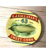 Kane Home Canapé Plate L.J. Gallanan’s Sweet Corn Vintage Collectible 8 inches - £15.91 GBP