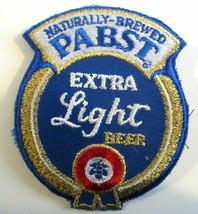 PABST EXTRA LIGHT BEER PATCH NEW VINTAGE NATURALLY BREWED - $5.99