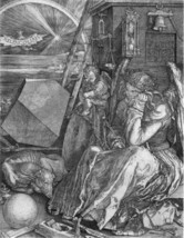 Albrecht Durer: Melencolia Engraving Fine Painting Giclee Print Canvas - £8.23 GBP+