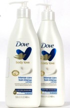 2 Ct Dove 13.5 Oz Body Love Intense Care Restoring Ceramide Serum Body Lotion - £28.31 GBP