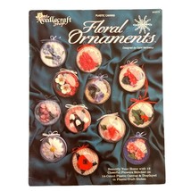FLORAL ORNAMENTS 12 BEAUTIFUL FLOWER DESIGNS PLASTIC CANVAS PATTERN BOOK - $202.80 MXN