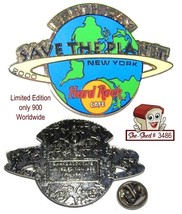 Hard Rock Cafe Earth Day 2000 New York 6519 Vintage Trading Pin - £15.62 GBP