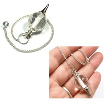 Bulk 5 Pcs Natural Quartz Crystal Ball Shaped Gemstone Dowsing Pendulums - £31.28 GBP