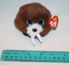 Ty Puffies Beanie Balls Plush Hank Walrus 3 inch MWMT New Glitter Eyes S... - $8.77