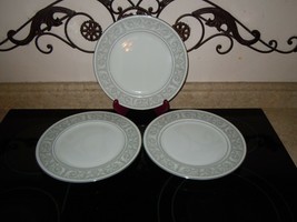 3pc Imperial China W Dalton WHITNEY 5671 10.5&quot; Dinner Plate Set Japan EUC - £30.92 GBP