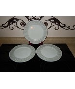 3pc Imperial China W Dalton WHITNEY 5671 10.5&quot; Dinner Plate Set Japan EUC - £31.14 GBP