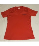 Makers Mark Bourbon T Shirt V Neck Womens Size Small Red Athletic Lightw... - £6.51 GBP