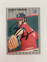 Bobby Thigpen signed baseball card - $15.00