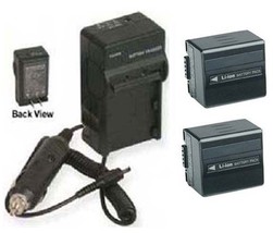 2 Batteries + Charger For Hitachi DZ-BP14 DZ-BP14S DZ-BP14R DZ-BP14SW DZ-BP14SJ - $48.54