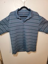 Nike Golf Polo Shirt Men&#39;s Medium Light Blue Dri Fit Short Sleeve Sport ... - $14.01