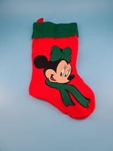 Disney Minnie Mouse Christmas Stocking Red Green - $12.99